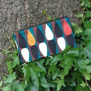 NEW H&M cosmetic clutch Tear drop print